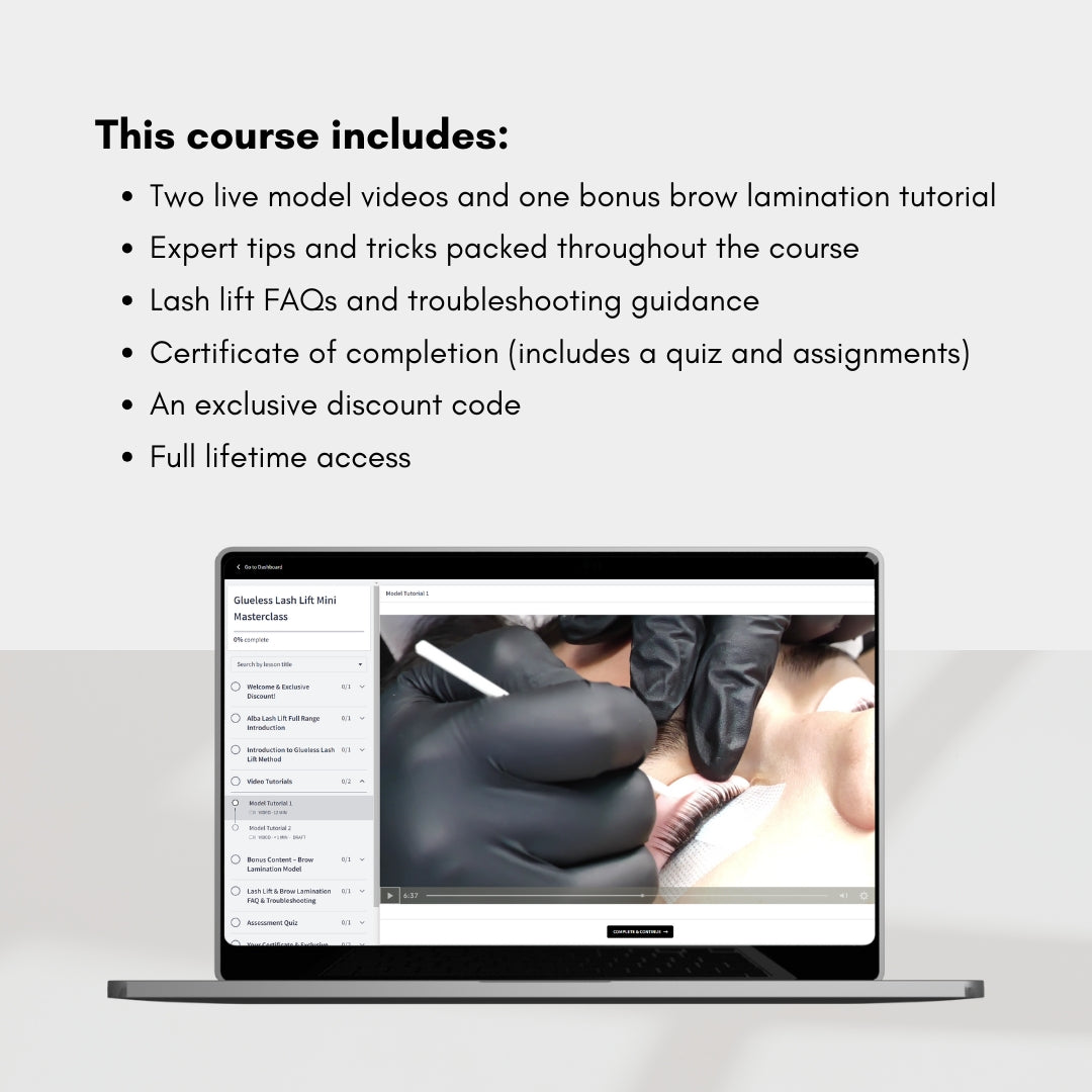 Alba Glueless Lash Lift Mini Masterclass