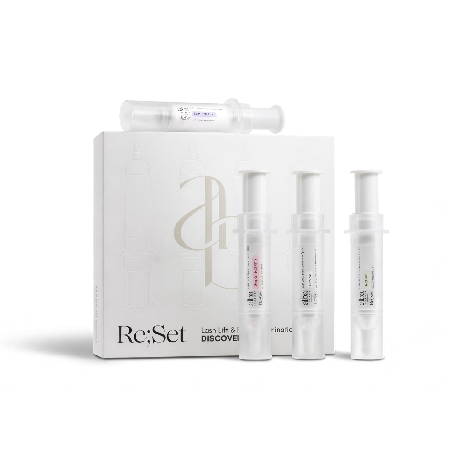 Re;Set Lash Lift & Brow Lamination Set – Alba Lash & Brow