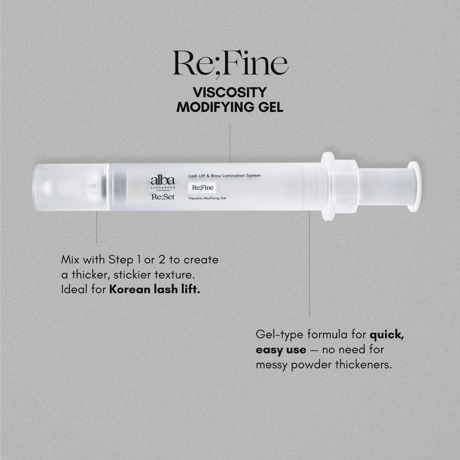 Re;Fine – Viscosity Modifying Gel